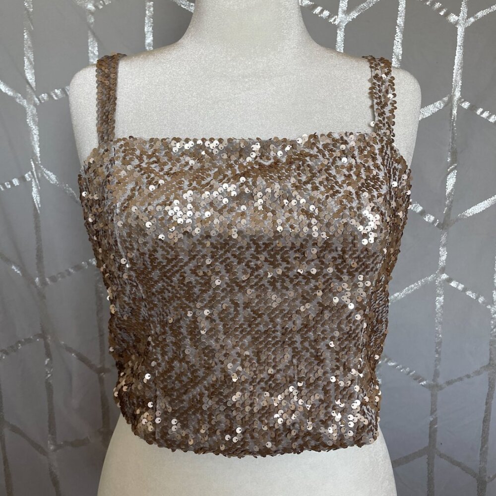 NWOT Sequin Crop Top